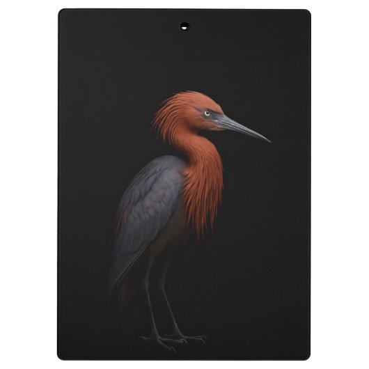 Black 4 Luxe Clipboard, Reddish Egret Klemmbrett (Rückseite)