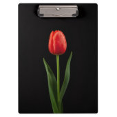 Black 4 Luxe Clipboard, Ruby Red Tulip Klemmbrett (Vorderseite)