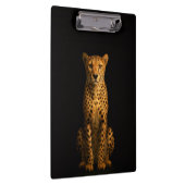 Black 4 Luxe Clipboard, Sleek Cheetah Klemmbrett (Rechts)
