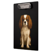 Black 4 Luxe Clipboard, Sweet Cavalier Spaniel Klemmbrett (Links)