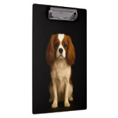 Black 4 Luxe Clipboard, Sweet Cavalier Spaniel Klemmbrett (Rechts)