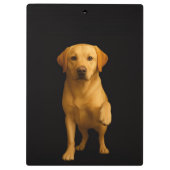 Black 4 Luxe Clipboard, Tender Labrador Klemmbrett (Rückseite)