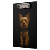 Black 4 Luxe Clipboard, Yorkshire Terrier Klemmbrett (Links)