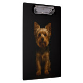 Black 4 Luxe Clipboard, Yorkshire Terrier Klemmbrett (Rechts)
