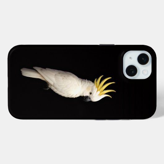 Black 4 Luxe, Crested Cockatoo Case-Mate iPhone Hülle (Rückseite (Horizontal))