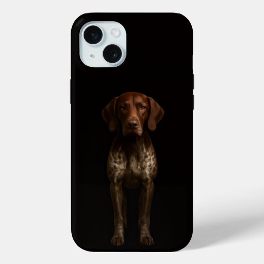 Black 4 Luxe, Deutscher Pointer-Hund iPhone 15 Plu Case-Mate iPhone Hülle (Rückseite)