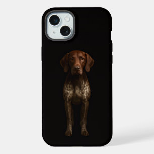 Black 4 Luxe, Deutscher Pointer-Hund iPhone 15 Plu Plus Hülle