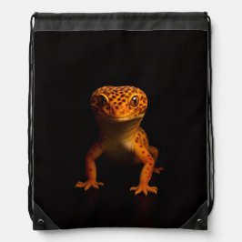 Black 4 Luxe Drawstring backpack, Leopard Gecko Sportbeutel