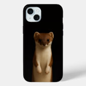 Black 4 Luxe, Elegant Weasel iphone 15 Plus case (Rückseite)