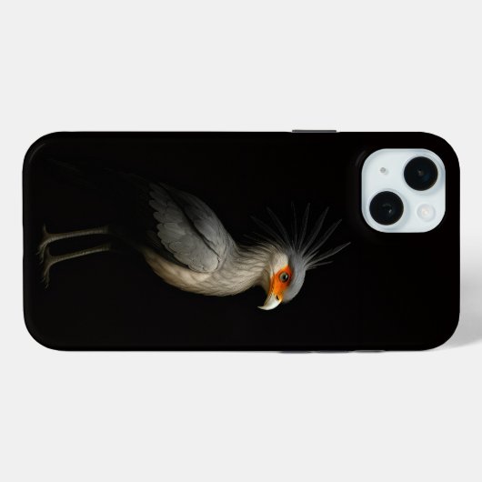 Black 4 Luxe, Exotic Secretarybird Case-Mate iPhone Hülle (Rückseite (Horizontal))