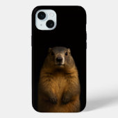 Black 4 Luxe, Fluffy Marmot iPhone 15 Plus Case-Mate iPhone Hülle (Rückseite)