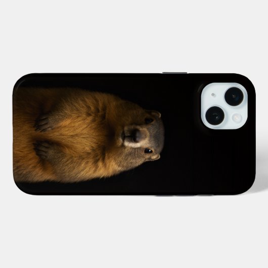 Black 4 Luxe, Fluffy Marmot iPhone 15 Plus Case-Mate iPhone Hülle (Rückseite (Horizontal))
