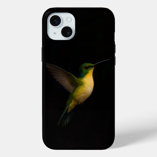 Black 4 Luxe, Flying Hummingbird Case-Mate iPhone Hülle (Rückseite)
