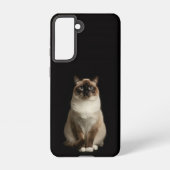 Black 4 Luxe  Galaxy S21 Case, Birmanese Cat Samsung Galaxy Hülle (Rückseite)