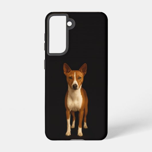 Black 4 Luxe Galaxy S21 Case, Classy Basenji Samsung Galaxy Hülle (Rückseite)