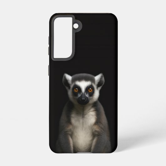 Black 4 Luxe Galaxy S21 Case, Gentle Lemur Samsung Galaxy Hülle (Rückseite)
