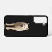 Black 4 Luxe Galaxy S21 Case, Ivory Arctic Wolf Samsung Galaxy Hülle (Rückseite (Horizontal))