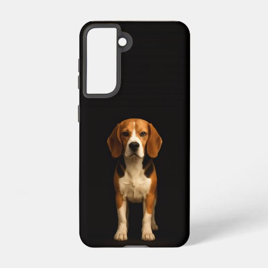 Black 4 Luxe  Galaxy S21 Case, Kind Beagle Samsung Galaxy Hülle (Rückseite)
