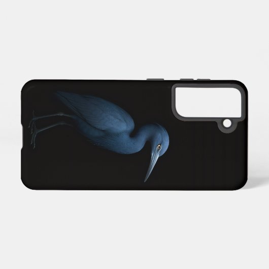 Black 4 Luxe Galaxy S21 Case, Little Blue Heron Samsung Galaxy Hülle (Rückseite (Horizontal))