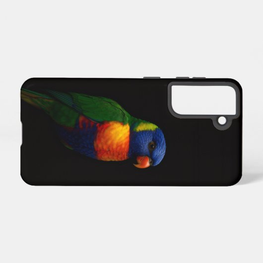 Black 4 Luxe Galaxy S21 Case, Lorikeet Parrot Samsung Galaxy Hülle (Rückseite (Horizontal))