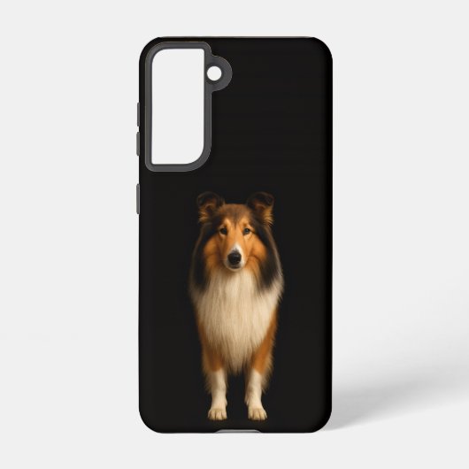 Black 4 Luxe Galaxy S21 Case, Loyal Collie Samsung Galaxy Hülle (Rückseite)