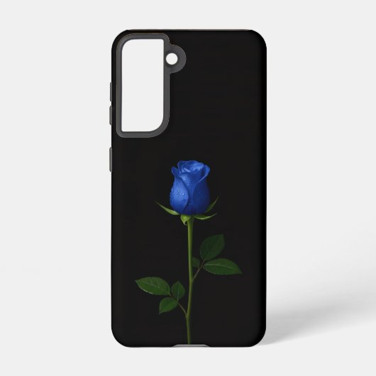 Black 4 Luxe Galaxy S21 Case, Midnight Blue Rose Samsung Galaxy Hülle (Rückseite)