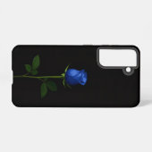 Black 4 Luxe Galaxy S21 Case, Midnight Blue Rose Samsung Galaxy Hülle (Rückseite (Horizontal))