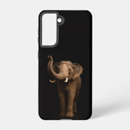 Black 4 Luxe Galaxy S21 Case, Mighty Elephant Samsung Galaxy Hülle