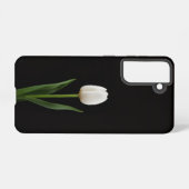 Black 4 Luxe  Galaxy S21 Case, Pearl White Tulip Samsung Galaxy Hülle (Rückseite (Horizontal))