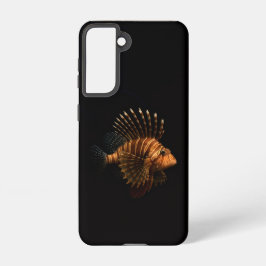Black 4 Luxe  Galaxy S21 Case, Red Lionfish Samsung Galaxy Hülle