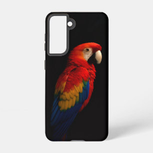 Black 4 Luxe Galaxy S21 Case, Scarlet Parrot Samsung Galaxy Hülle