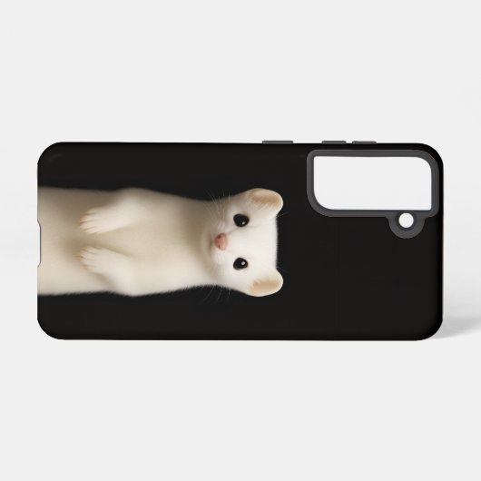 Black 4 Luxe Galaxy S21 Case, Stylish Ermine Samsung Galaxy Hülle (Rückseite (Horizontal))