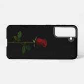 Black 4 Luxe Galaxy S21 Case, Velvet Red Rose Samsung Galaxy Hülle (Rückseite (Horizontal))