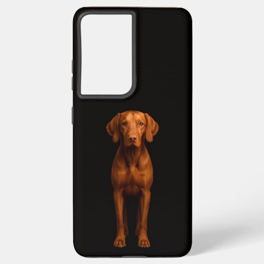 Black 4 Luxe Galaxy S21 Plus, Agile Vizsla Dog Samsung Galaxy Hülle (Rückseite)