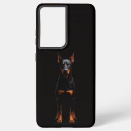 Black 4 Luxe Galaxy S21 Plus, Guardian Doberman Samsung Galaxy Hülle
