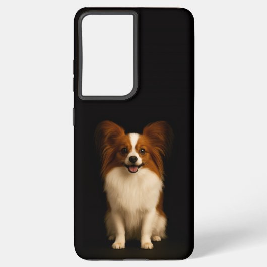 Black 4 Luxe Galaxy S21 Plus, Refined Toy Papillon Samsung Galaxy Hülle (Rückseite)