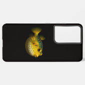 Black 4 Luxe Galaxy S21 Plus, Yellow Putterfish Samsung Galaxy Hülle (Rückseite (Horizontal))
