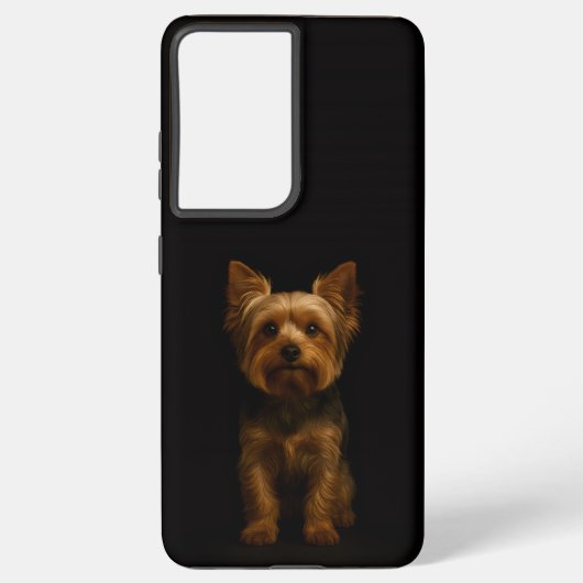 Black 4 Luxe Galaxy S21 Plus, Yorkshire Terrier Samsung Galaxy Hülle (Rückseite)