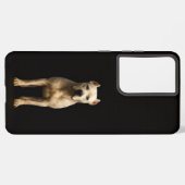 Black 4 Luxe Galaxy S21 Ultra, Bold Dogo Argentino Samsung Galaxy Hülle (Linke Seite)