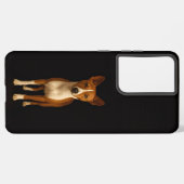 Black 4 Luxe Galaxy S21 Ultra, Classy Basenji Dog Samsung Galaxy Hülle (Linke Seite)