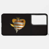 Black 4 Luxe Galaxy S21 Ultra, Reef Butterflyfish Samsung Galaxy Hülle (Linke Seite)