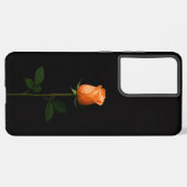 Black 4 Luxe Galaxy S21 Ultra, Sunset Orange Rose Samsung Galaxy Hülle (Linke Seite)