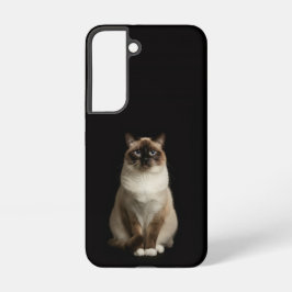 Black 4 Luxe Galaxy S22 Case, Birmanese Cat Samsung Galaxy Hülle