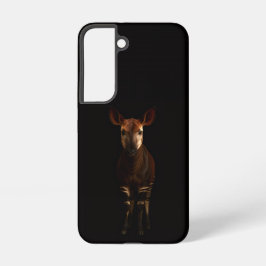 Black 4 Luxe Galaxy S22 Case, Forest Okapi Samsung Galaxy Hülle