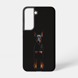 Black 4 Luxe Galaxy S22 Case, Guardian Doberman Samsung Galaxy Hülle