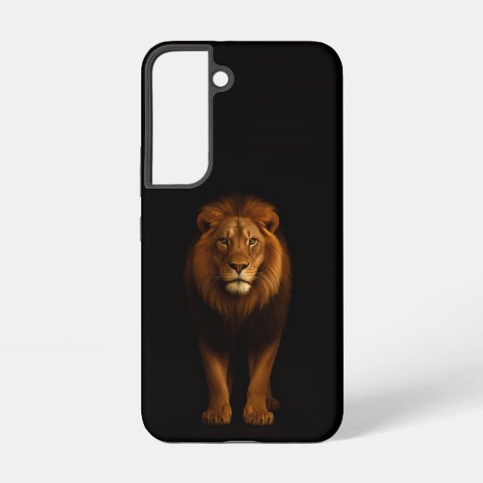 Black 4 Luxe Galaxy S22 Case, Majestic Lion Samsung Galaxy Hülle (Rückseite)