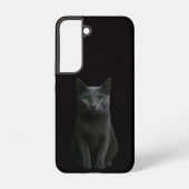 Black 4 Luxe Galaxy S22 Case, Russian Blue Cat Samsung Galaxy Hülle (Rückseite)