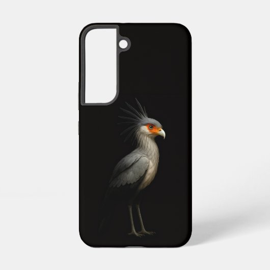 Black 4 Luxe Galaxy S22 Case, Secretarybird Samsung Galaxy Hülle (Rückseite)