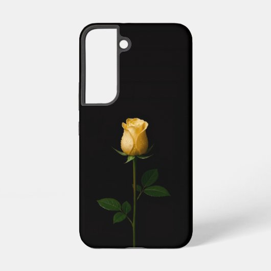 Black 4 Luxe Galaxy S22 Case, Sunlit Yellow Rose Samsung Galaxy Hülle (Rückseite)
