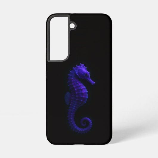 Black 4 Luxe Galaxy S22 Case, Violet Blue Seahorse Samsung Galaxy Hülle (Rückseite)